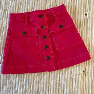 JCREW Crewcuts girls pink corduroy skit. Size 6.